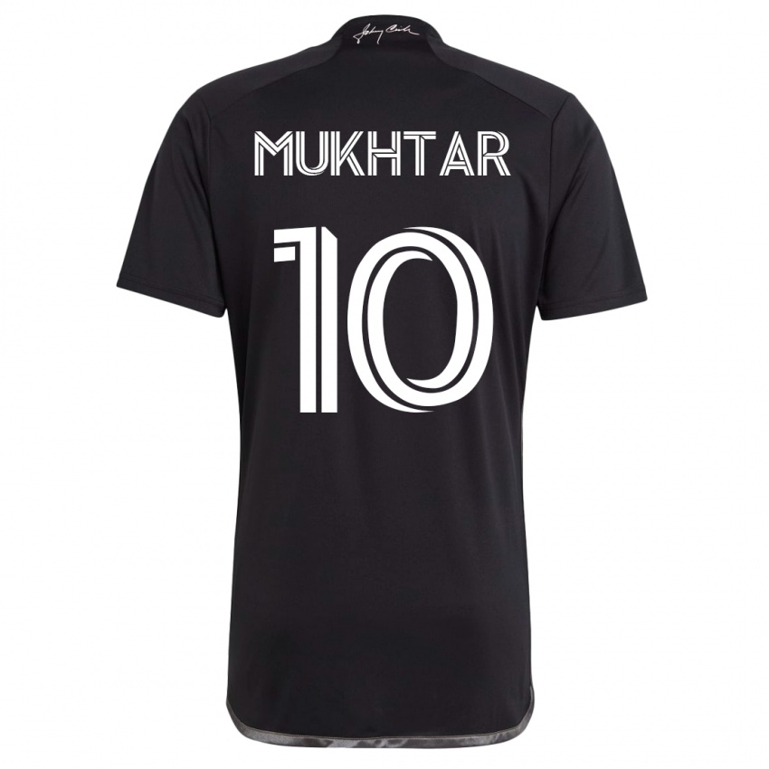 Herren Hany Mukhtar #10 Schwarz Auswärtstrikot Trikot 2023/24 T-Shirt Belgien