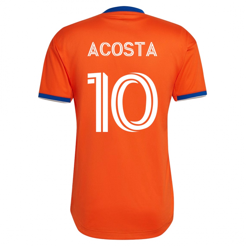 Herren Luciano Acosta #10 Weiß Auswärtstrikot Trikot 2023/24 T-Shirt Belgien