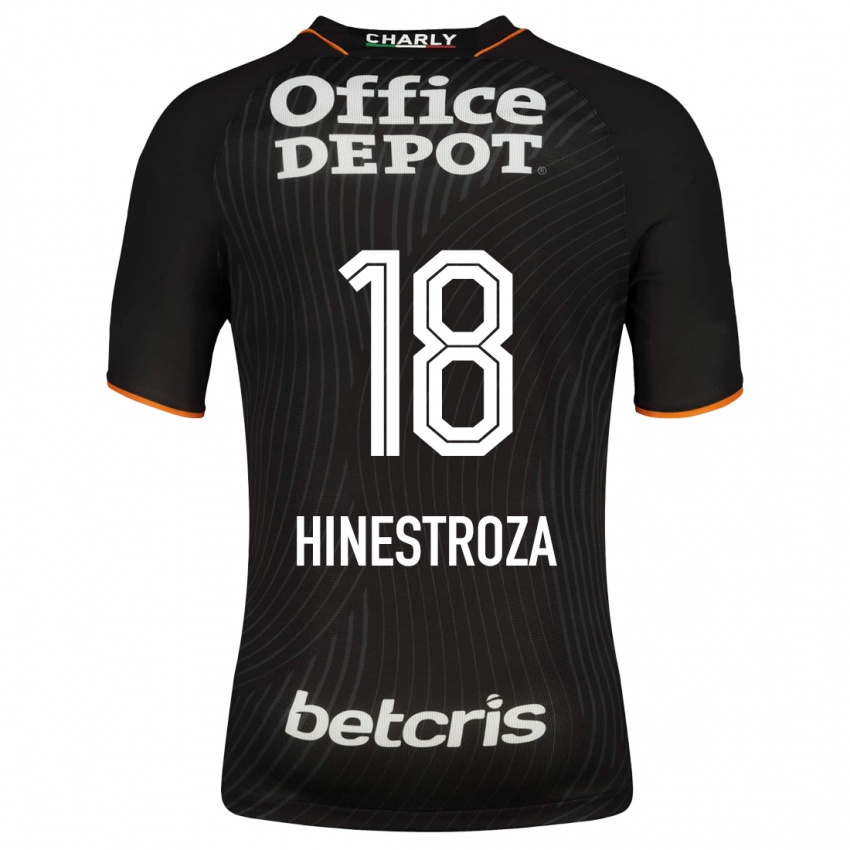 Herren Marino Hinestroza #18 Schwarz Auswärtstrikot Trikot 2023/24 T-Shirt Belgien