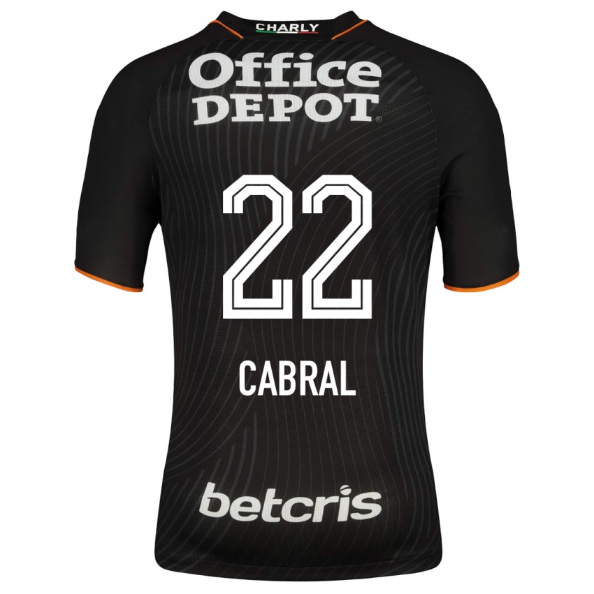 Herren Gustavo Cabral #22 Schwarz Auswärtstrikot Trikot 2023/24 T-Shirt Belgien