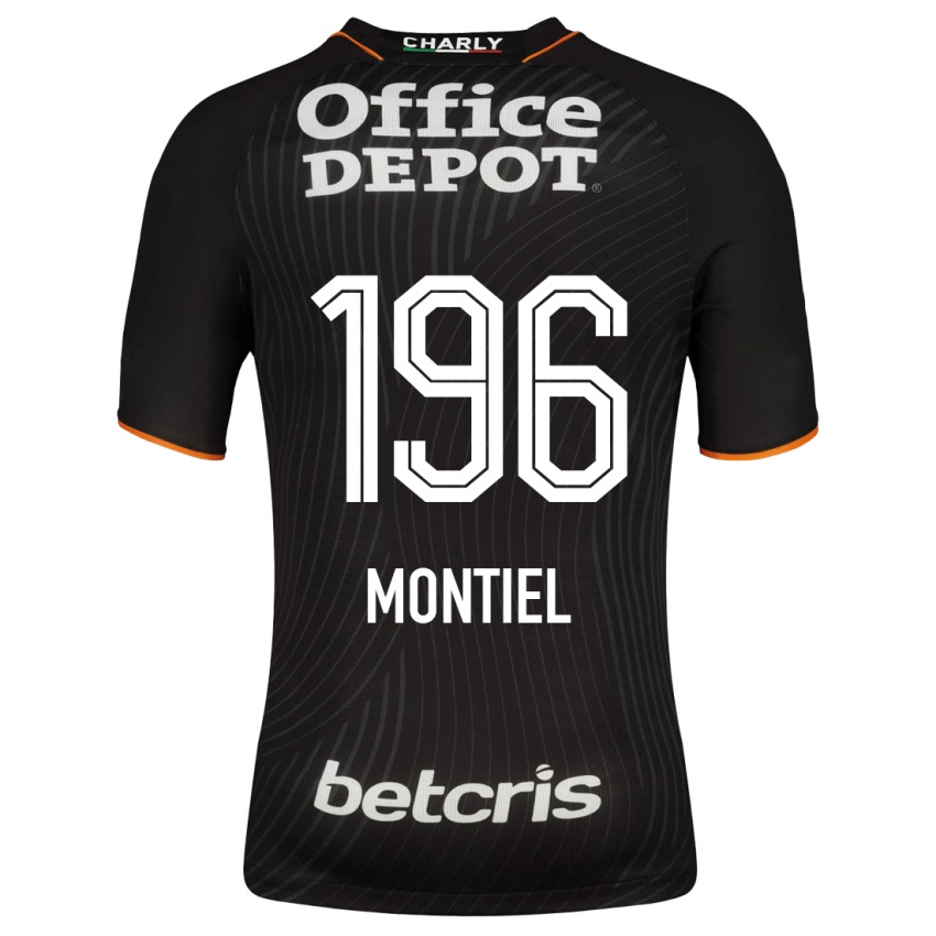 Herren Elías Montiel #196 Schwarz Auswärtstrikot Trikot 2023/24 T-Shirt Belgien