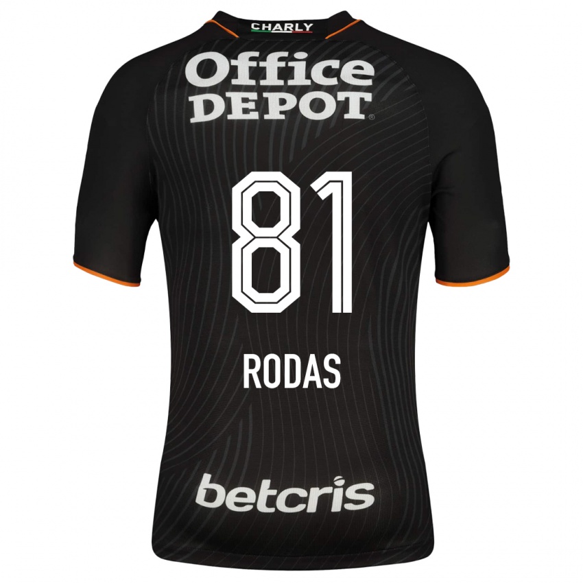 Herren Carlos Rodas #81 Schwarz Auswärtstrikot Trikot 2023/24 T-Shirt Belgien