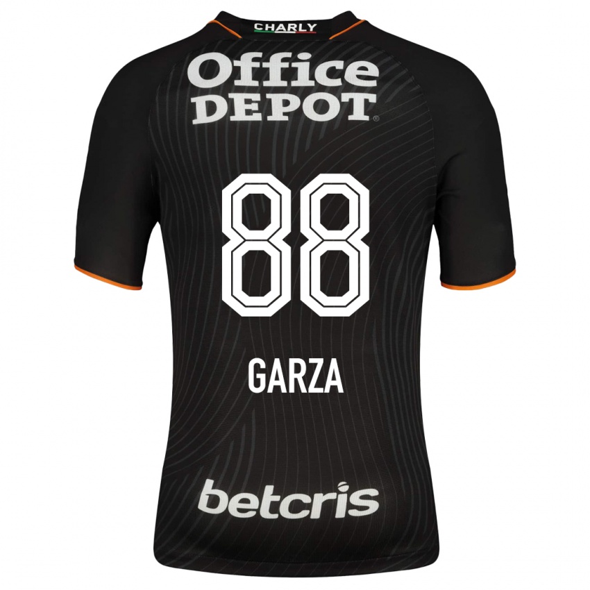 Herren Adrián Garza #88 Schwarz Auswärtstrikot Trikot 2023/24 T-Shirt Belgien