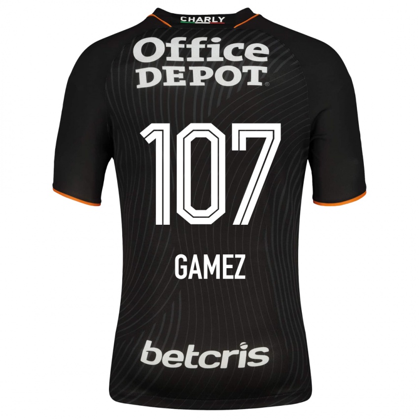 Herren Sergio Gámez #107 Schwarz Auswärtstrikot Trikot 2023/24 T-Shirt Belgien