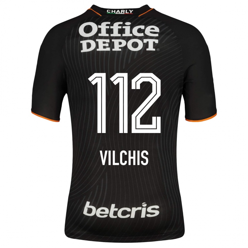Herren Leonardo Vílchis #112 Schwarz Auswärtstrikot Trikot 2023/24 T-Shirt Belgien