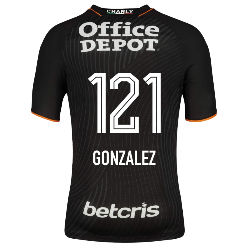 Herren Cristian González #121 Schwarz Auswärtstrikot Trikot 2023/24 T-Shirt Belgien