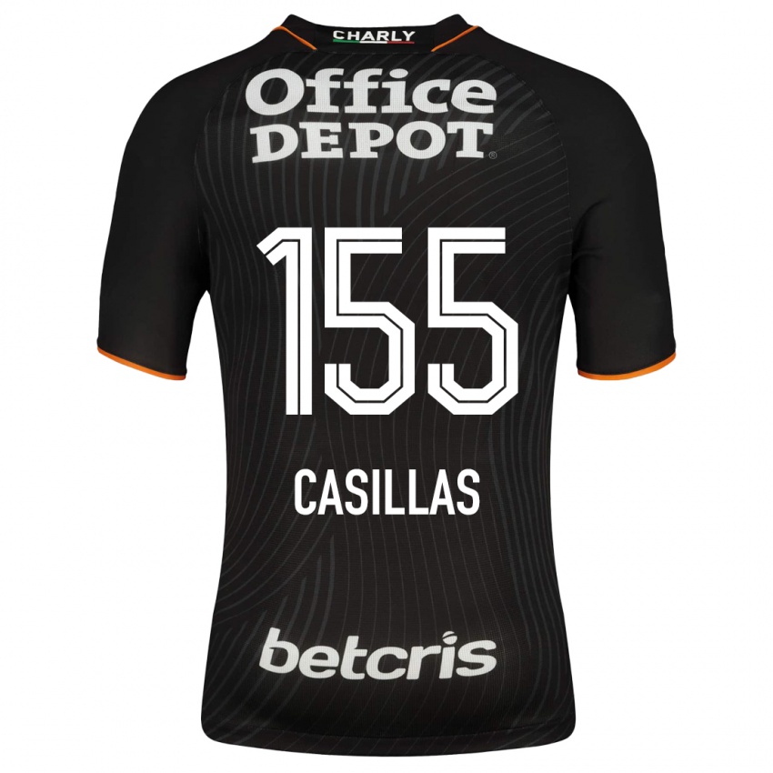 Herren Johan Casillas #155 Schwarz Auswärtstrikot Trikot 2023/24 T-Shirt Belgien