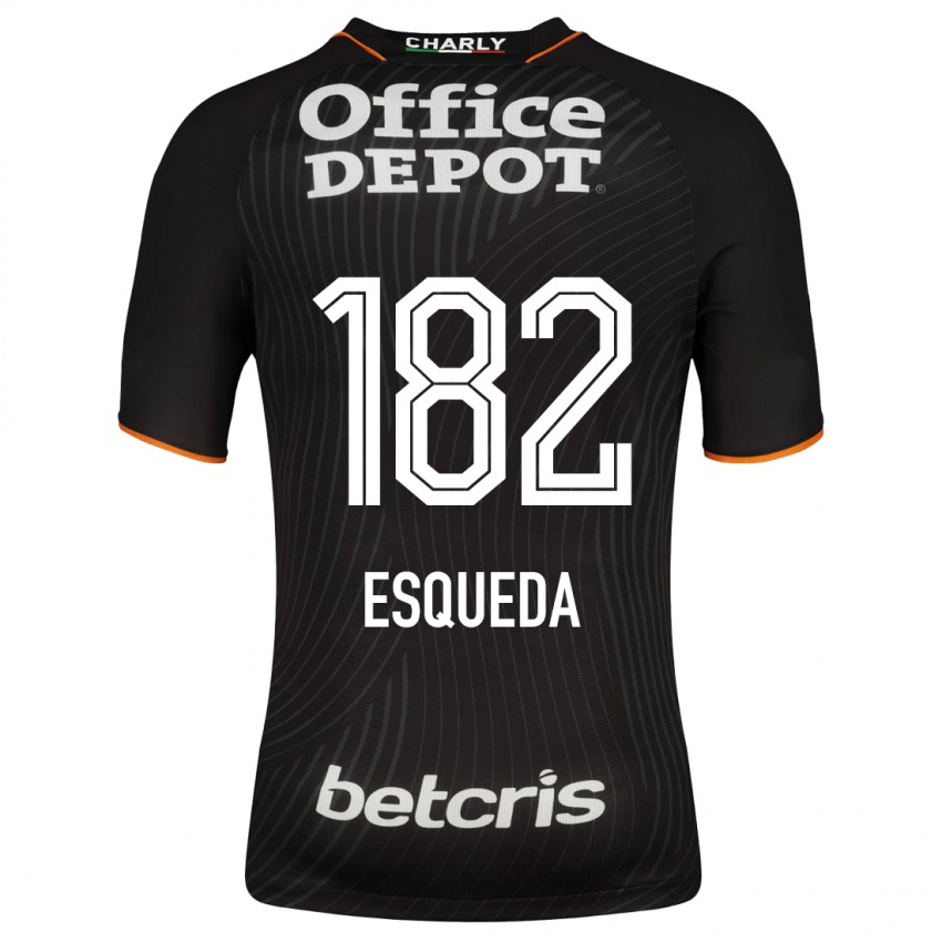 Herren Diego Esqueda #182 Schwarz Auswärtstrikot Trikot 2023/24 T-Shirt Belgien