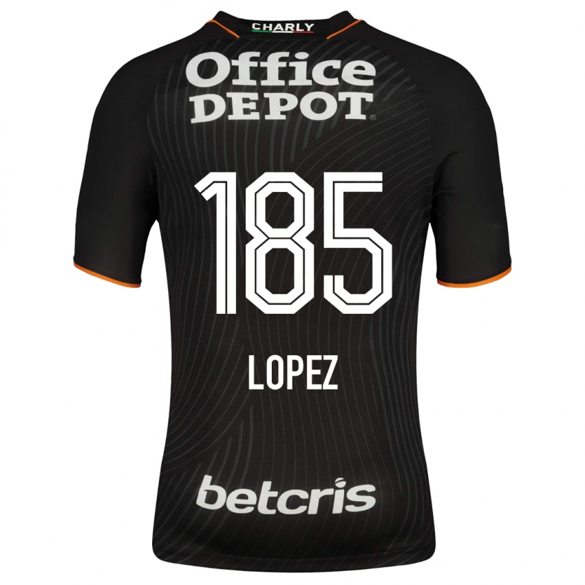 Herren René López #185 Schwarz Auswärtstrikot Trikot 2023/24 T-Shirt Belgien