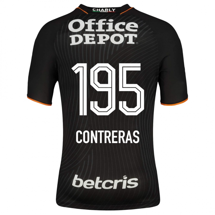 Herren Ari Contreras #195 Schwarz Auswärtstrikot Trikot 2023/24 T-Shirt Belgien