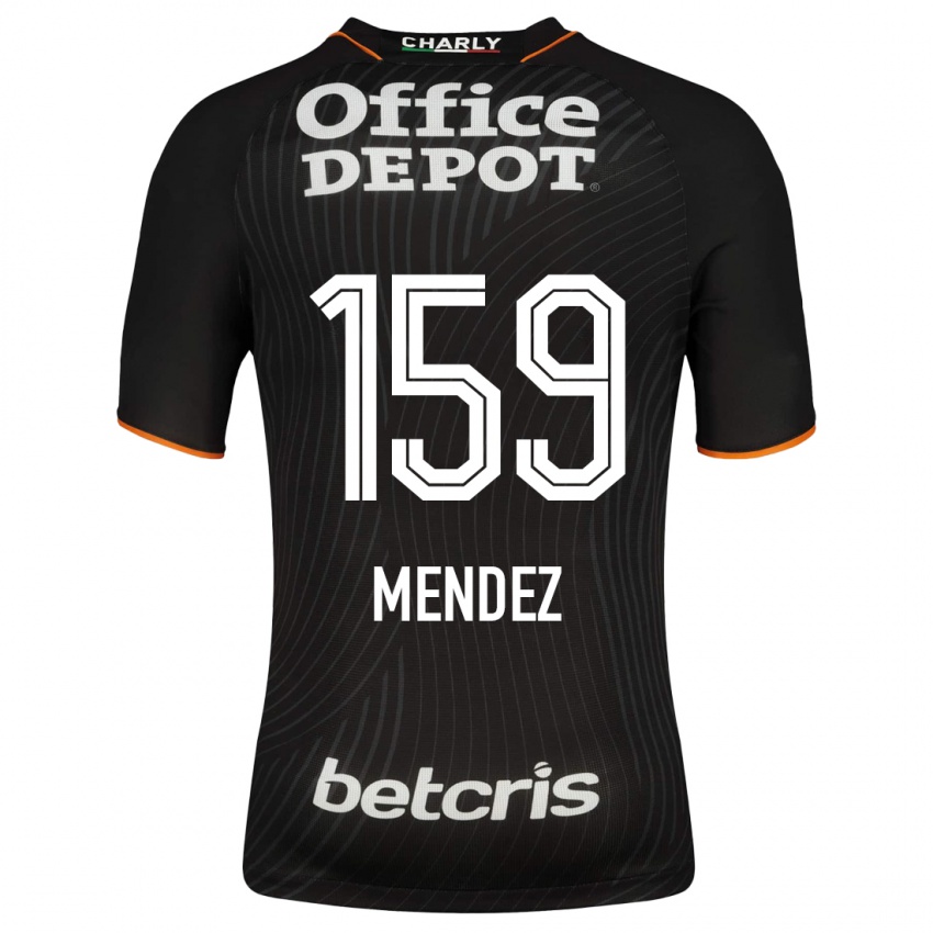 Herren Daniel Méndez #159 Schwarz Auswärtstrikot Trikot 2023/24 T-Shirt Belgien