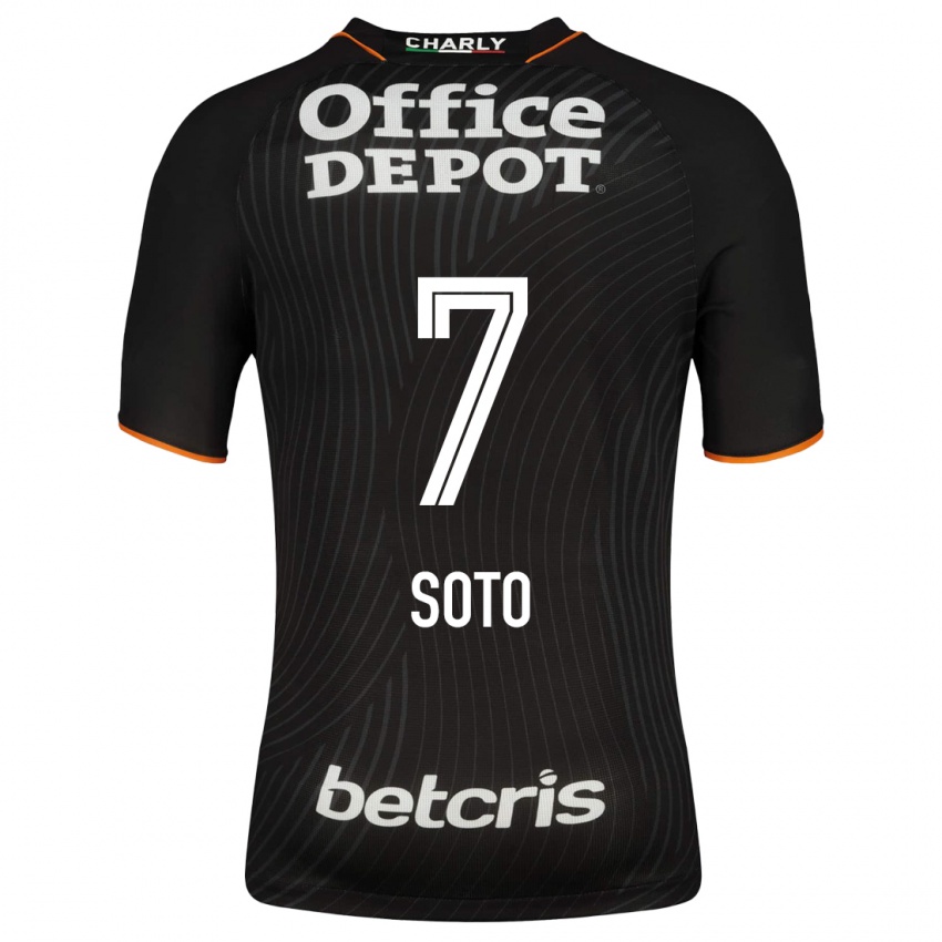 Herren Alice Soto #7 Schwarz Auswärtstrikot Trikot 2023/24 T-Shirt Belgien