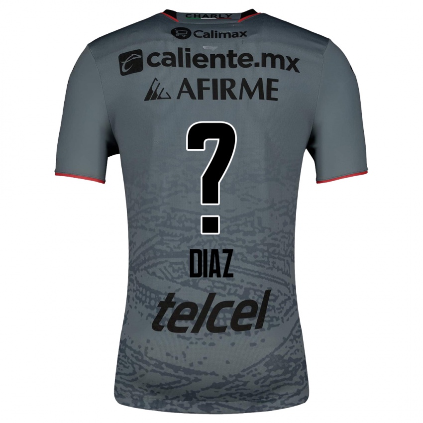 Heren Benny Diaz #0 Grijs Uitshirt Uittenue 2023/24 T-Shirt België