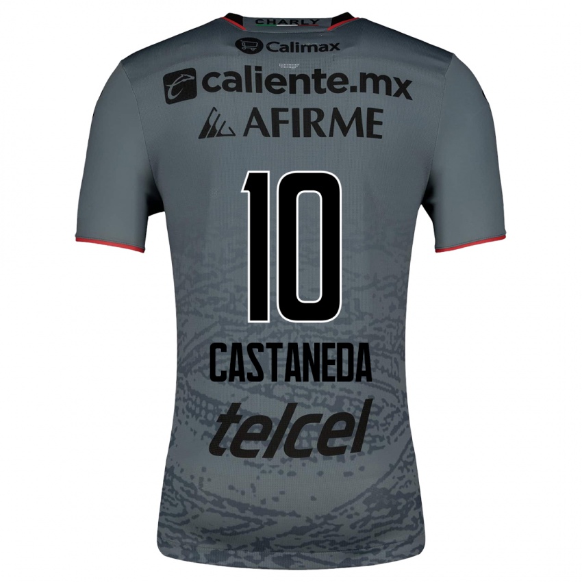 Heren Kevin Castañeda #10 Grijs Uitshirt Uittenue 2023/24 T-Shirt België