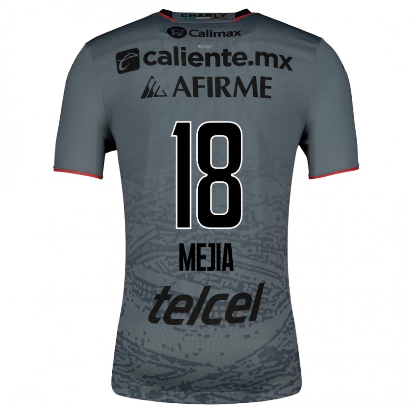 Herren Aarón Mejía #18 Grau Auswärtstrikot Trikot 2023/24 T-Shirt Belgien