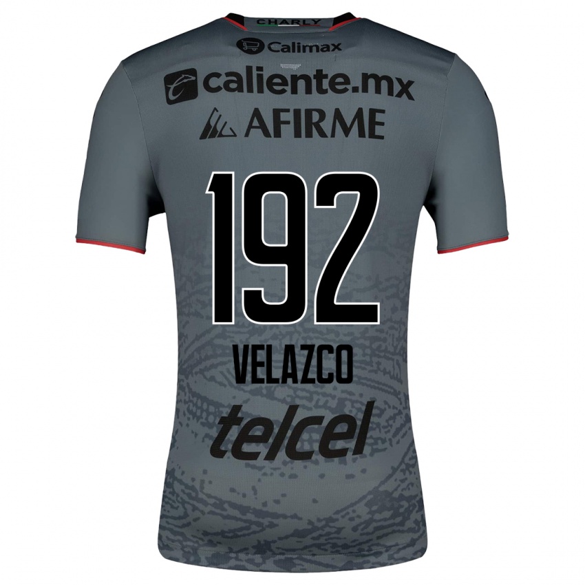 Heren Emiliano Velazco #192 Grijs Uitshirt Uittenue 2023/24 T-Shirt België