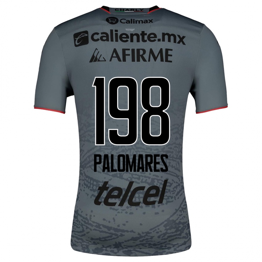 Heren Ramón Palomares #198 Grijs Uitshirt Uittenue 2023/24 T-Shirt België