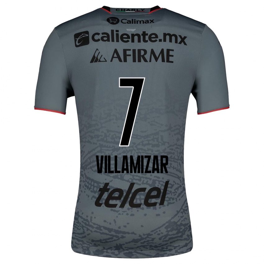 Herren Paola Villamizar #7 Grau Auswärtstrikot Trikot 2023/24 T-Shirt Belgien