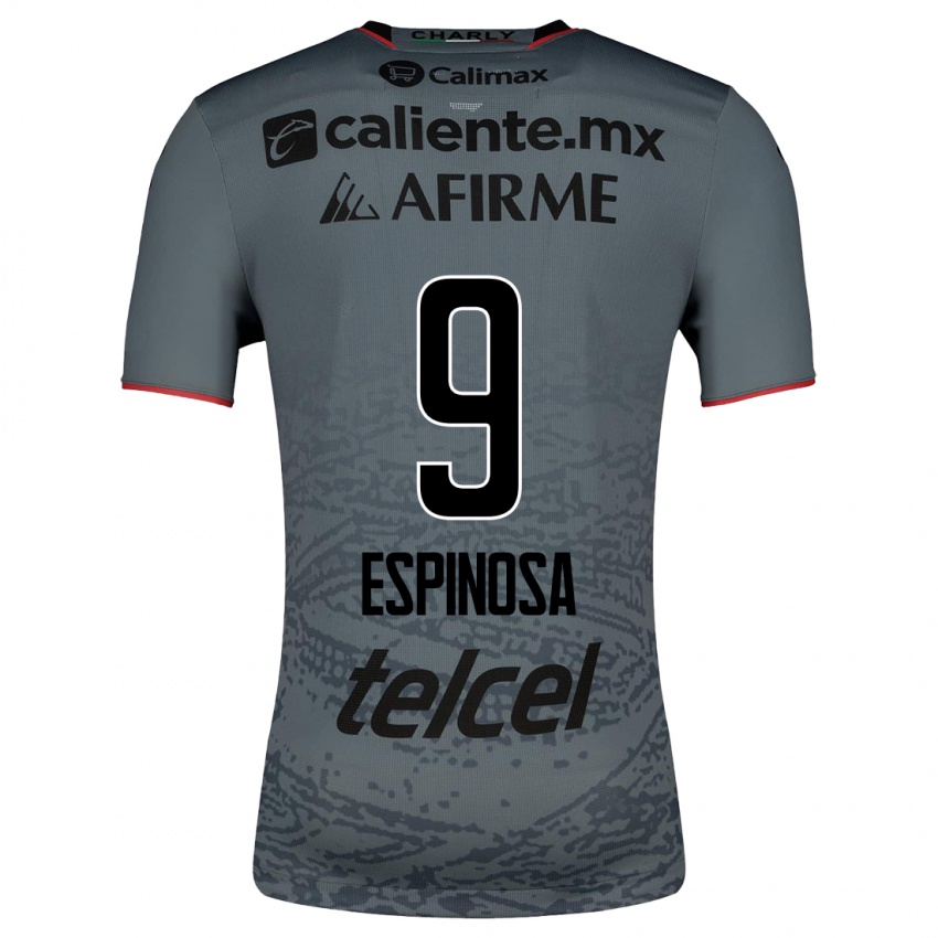 Herren Daniela Espinosa #9 Grau Auswärtstrikot Trikot 2023/24 T-Shirt Belgien