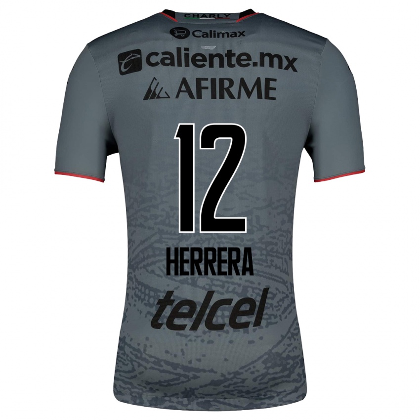 Herren Melissa Herrera #12 Grau Auswärtstrikot Trikot 2023/24 T-Shirt Belgien