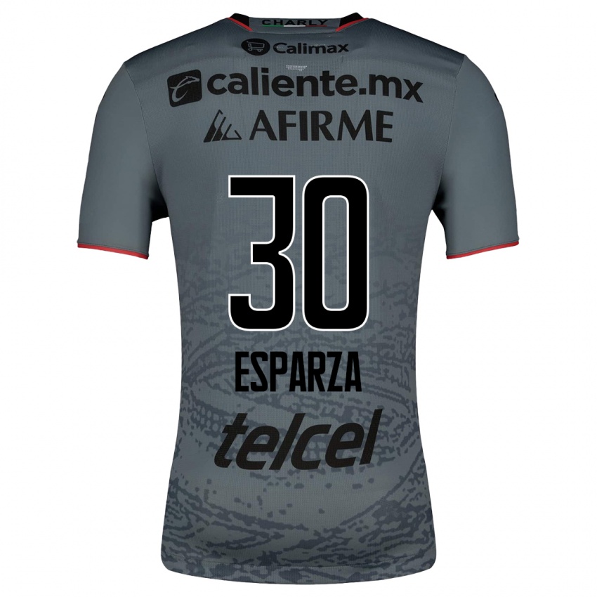 Herren Litzy Esparza #30 Grau Auswärtstrikot Trikot 2023/24 T-Shirt Belgien
