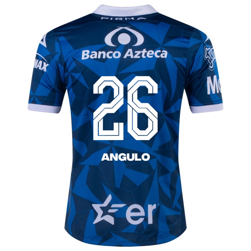 Herren Brayan Angulo #26 Blau Auswärtstrikot Trikot 2023/24 T-Shirt Belgien