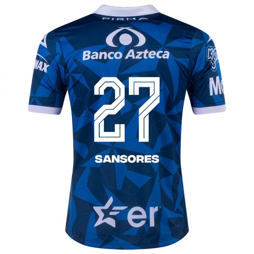 Herren Miguel Sansores #27 Blau Auswärtstrikot Trikot 2023/24 T-Shirt Belgien
