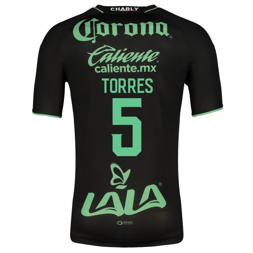 Herren Felix Torres #5 Schwarz Auswärtstrikot Trikot 2023/24 T-Shirt Belgien