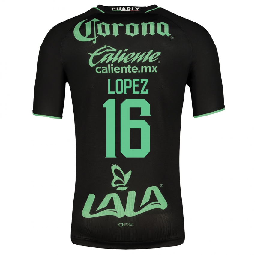 Herren Aldo López #16 Schwarz Auswärtstrikot Trikot 2023/24 T-Shirt Belgien