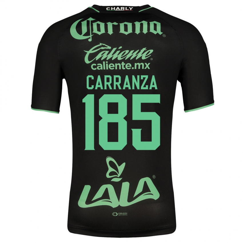 Herren Héctor Carranza #185 Schwarz Auswärtstrikot Trikot 2023/24 T-Shirt Belgien
