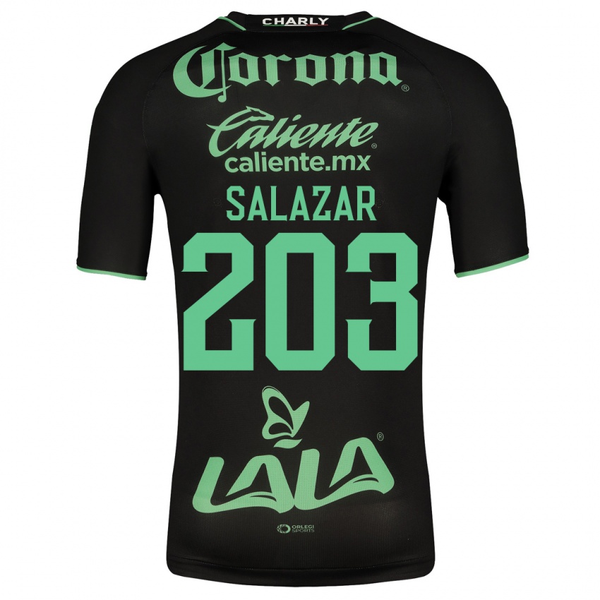 Herren Roberto Salazar #203 Schwarz Auswärtstrikot Trikot 2023/24 T-Shirt Belgien
