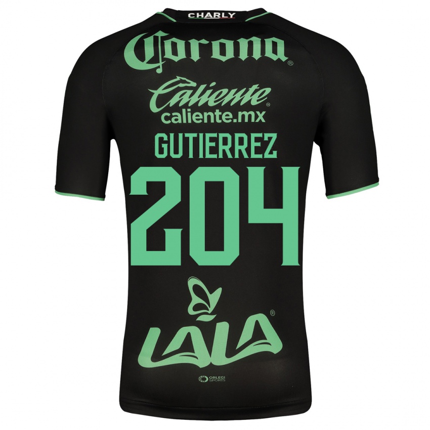 Herren Gabriel Gutiérrez #204 Schwarz Auswärtstrikot Trikot 2023/24 T-Shirt Belgien