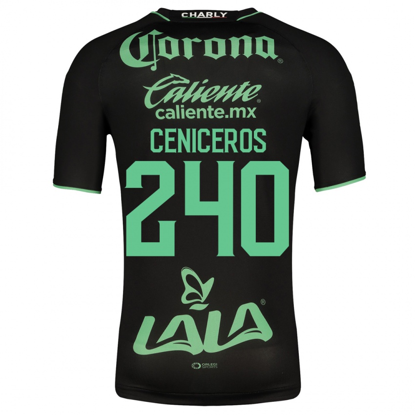 Herren Carlos Ceniceros #240 Schwarz Auswärtstrikot Trikot 2023/24 T-Shirt Belgien