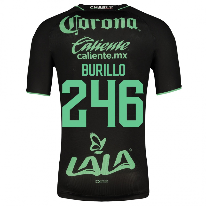 Herren Juan Burillo #246 Schwarz Auswärtstrikot Trikot 2023/24 T-Shirt Belgien