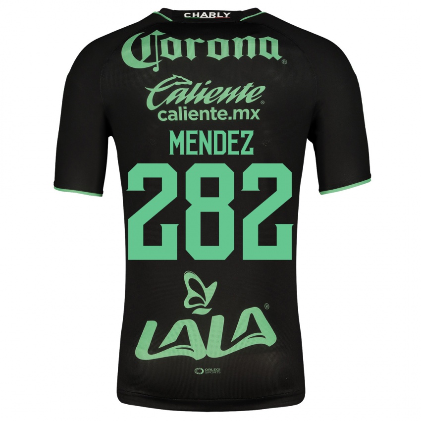 Herren José Méndez #282 Schwarz Auswärtstrikot Trikot 2023/24 T-Shirt Belgien