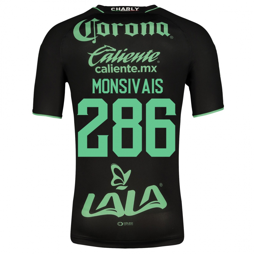 Herren Giovani Monsivais #286 Schwarz Auswärtstrikot Trikot 2023/24 T-Shirt Belgien