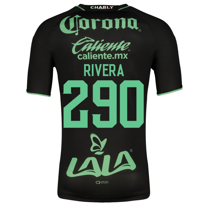 Herren Ángel Rivera #290 Schwarz Auswärtstrikot Trikot 2023/24 T-Shirt Belgien