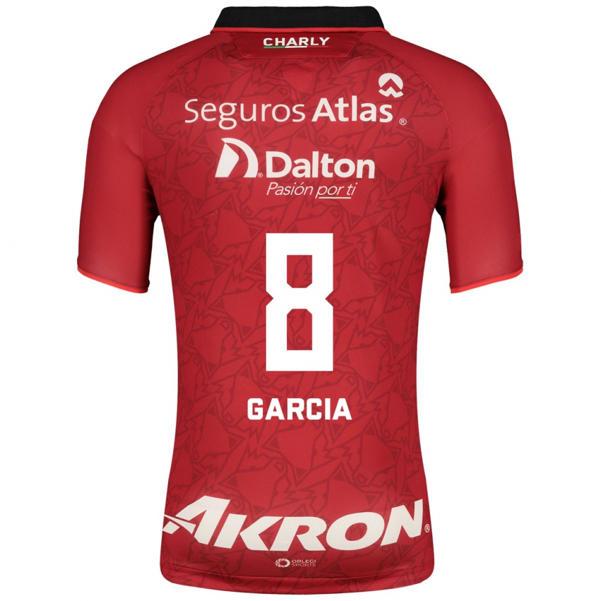 Herren Mateo García #8 Rot Auswärtstrikot Trikot 2023/24 T-Shirt Belgien