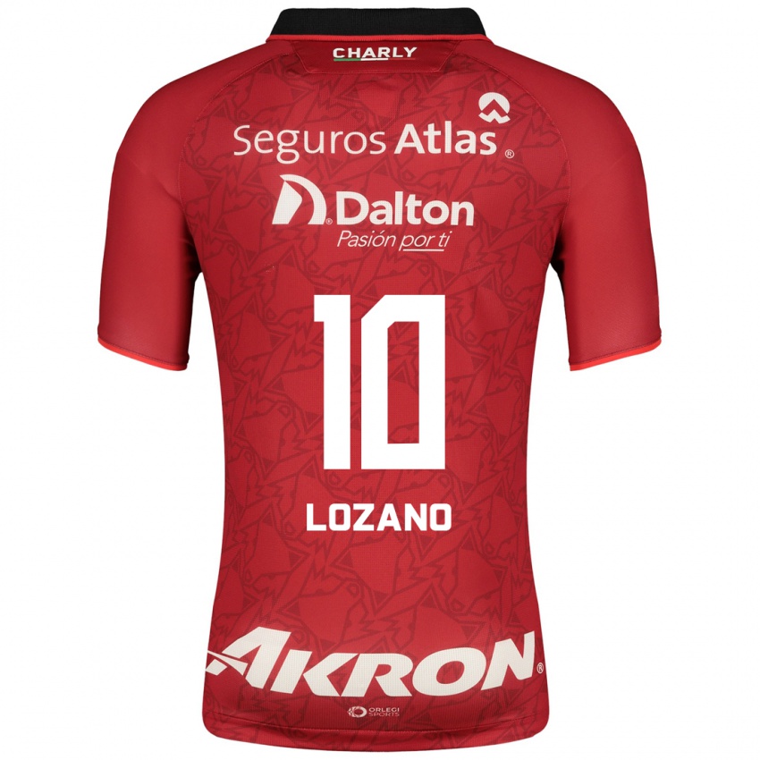 Herren Brian Lozano #10 Rot Auswärtstrikot Trikot 2023/24 T-Shirt Belgien