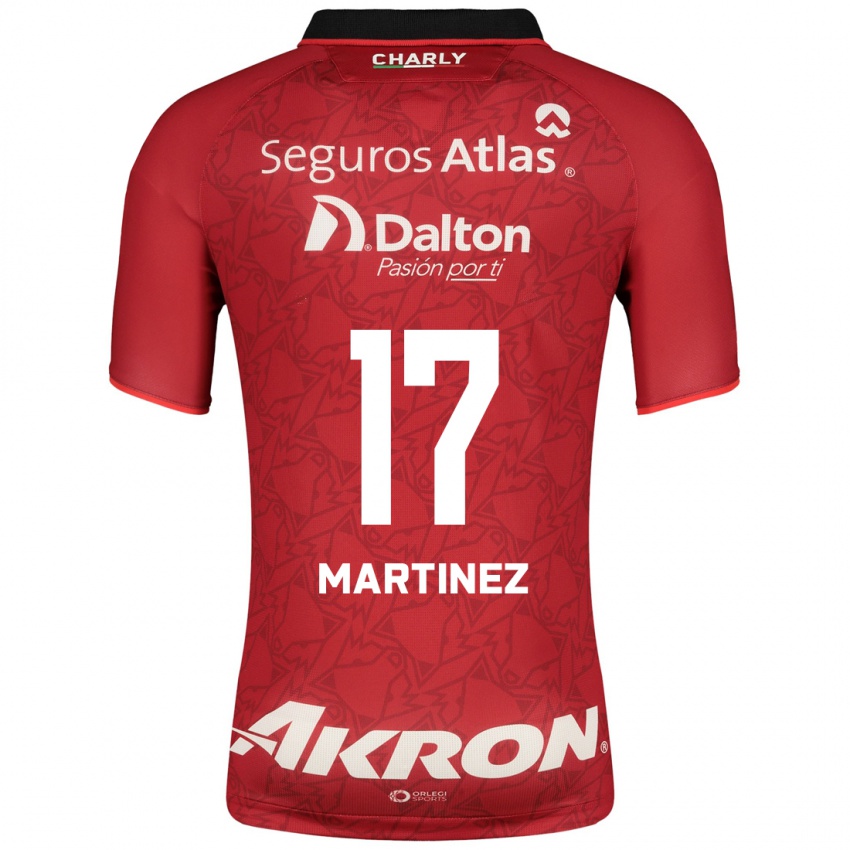 Herren Jaziel Martinez #17 Rot Auswärtstrikot Trikot 2023/24 T-Shirt Belgien