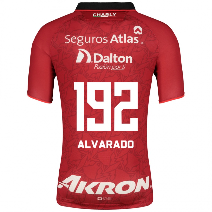 Herren Daniel Alvarado #192 Rot Auswärtstrikot Trikot 2023/24 T-Shirt Belgien
