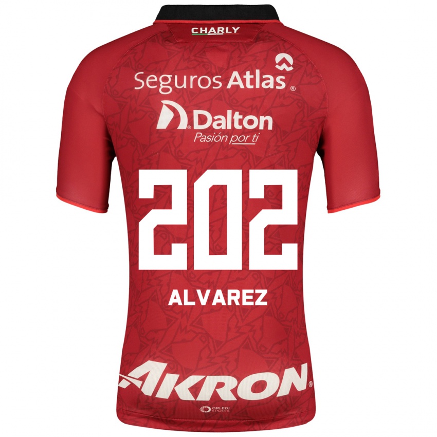 Herren Sergio Álvarez #202 Rot Auswärtstrikot Trikot 2023/24 T-Shirt Belgien