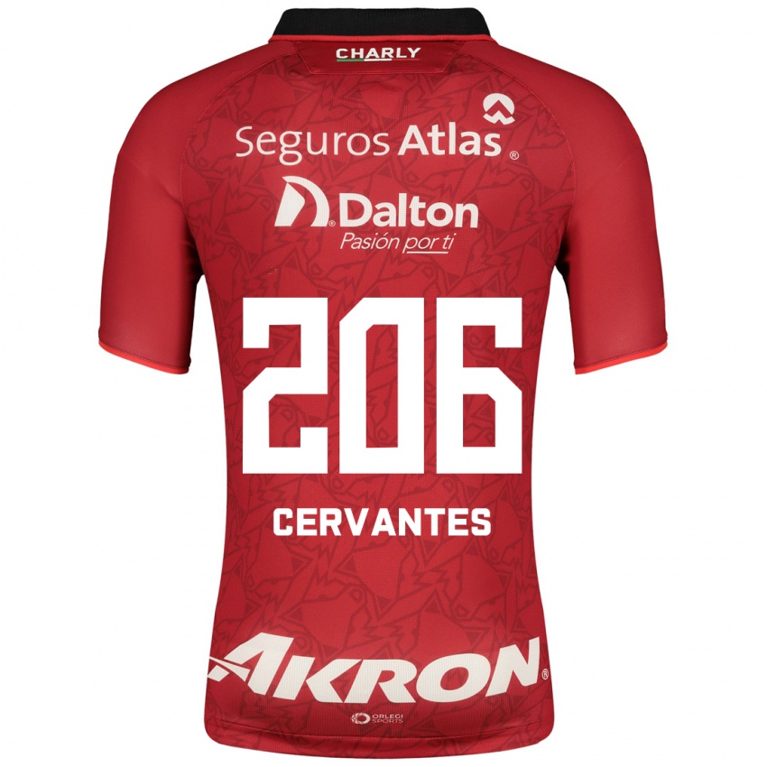 Herren Daniel Cervantes #206 Rot Auswärtstrikot Trikot 2023/24 T-Shirt Belgien