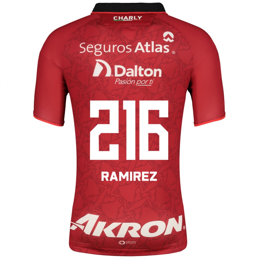 Herren Paulo Ramírez #216 Rot Auswärtstrikot Trikot 2023/24 T-Shirt Belgien