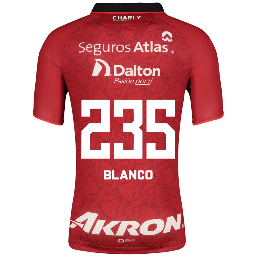 Herren Luis Blanco #235 Rot Auswärtstrikot Trikot 2023/24 T-Shirt Belgien