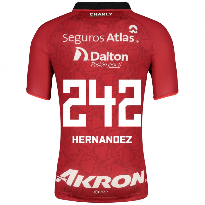 Herren Miguel Hernández #242 Rot Auswärtstrikot Trikot 2023/24 T-Shirt Belgien