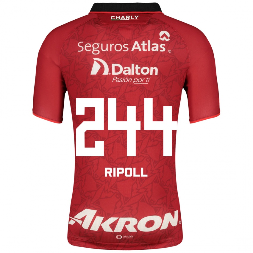 Herren Alonso Ripoll #244 Rot Auswärtstrikot Trikot 2023/24 T-Shirt Belgien