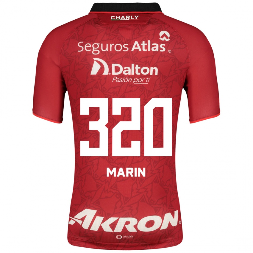 Herren Donato Marín #320 Rot Auswärtstrikot Trikot 2023/24 T-Shirt Belgien