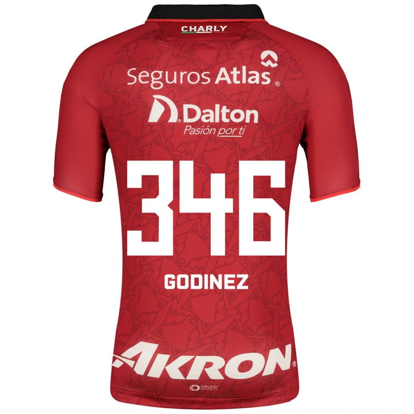 Herren Olmo Godínez #346 Rot Auswärtstrikot Trikot 2023/24 T-Shirt Belgien