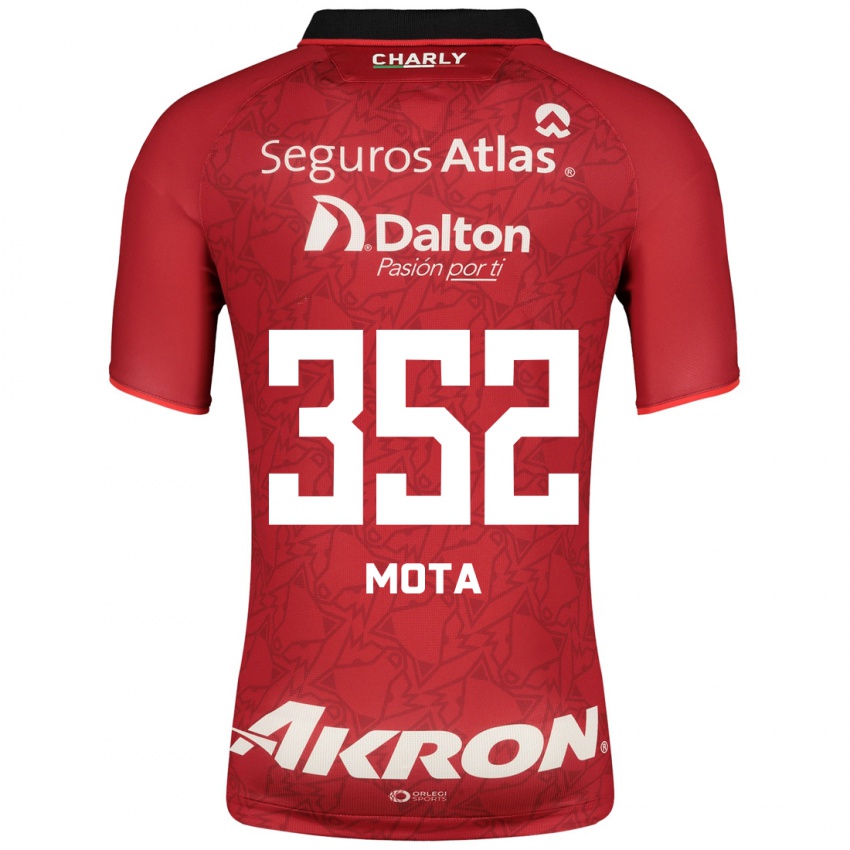 Herren Noé Mota #352 Rot Auswärtstrikot Trikot 2023/24 T-Shirt Belgien